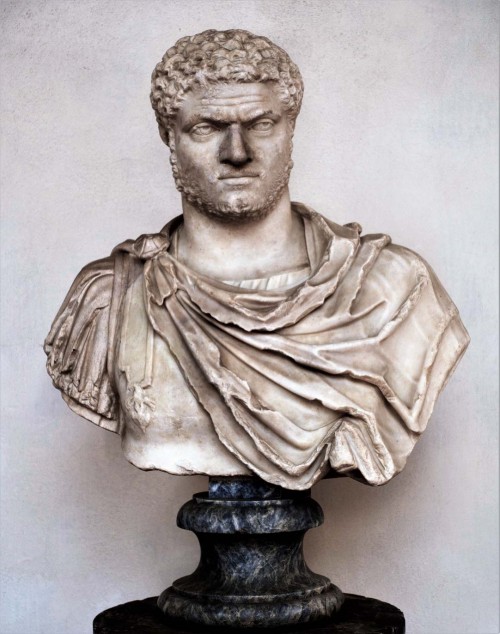 Bust of Emperor Caracalla, the son of Septimius Severus and Julia Domna, Museo Nazionale Romano, Terme di  Diocleziano
