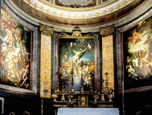 The Martyrdom of St. Andrew in the apse of the Basilica of Sant’Andrea della Fratte