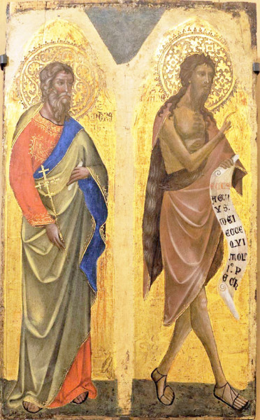 St. Andrew and St. John the Baptist, Paolo Veneziano (end of XVI century) Museo Nazionale d’Arte Antica – Palazzo  Barberini