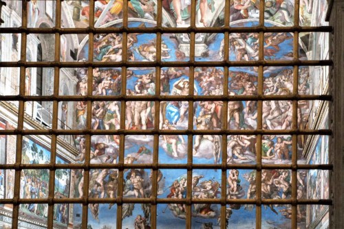 The Last Judgement in the Sistine Chapel, Michelangelo (Michelangelo Buonarroti)