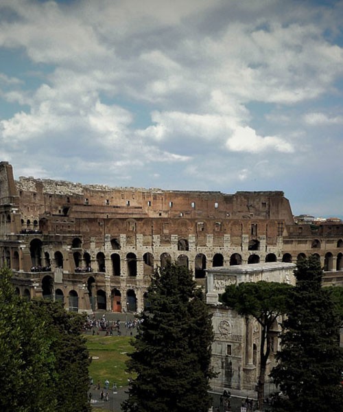 Koloseum, widok od strony Palatynu
