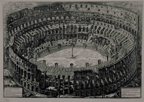 Widok Koloseum, Gian Battista Piranesi, XVIII w., zdj. Wikipedia