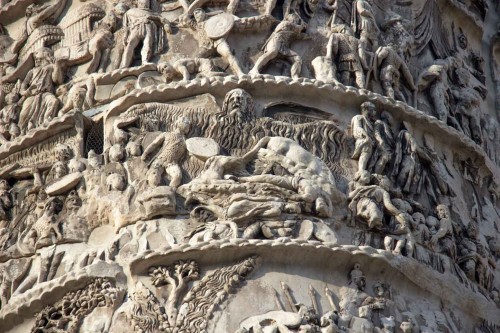 Column of Marcus Aurelius, fragment, Piazza Colonna