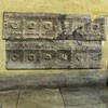 Sant'Agnese fuori le mura, fragmenty wydobytych w kompleksie antycznych i wczesnochrześcijańskich reliktów