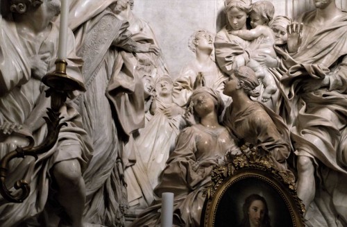 Church of Sant'Agnese in Agone, side altar, The Death of St. Cecilia, fragment