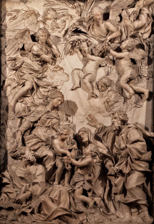 Sant'Agnese in Agone, ołtarz główny, Domenico Guidi
