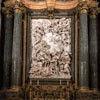 Sant'Agnese in Agone, ołtarz główny, Dwie święte rodziny - Chrystusa i św. Jana Chrzciciela, Domenico Guidi