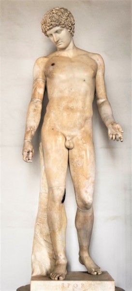 Antinous, sculpture in Hadrian’s Villa in Tivoli, presently in Musei Capitolini, pic. Wikipedia, author Jastrow
