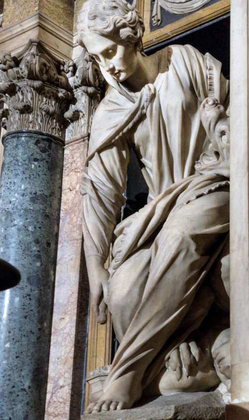Sant'Andrea della Valle, kaplica Barberinich, posąg Marty - Francesco Mochi