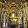 Basilica of Sant'Andrea della Valle, view of the interior from the main enterance