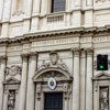 Central part of the façade of the Church of Sant’Andrea della Valle