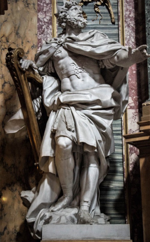 San Carlo al Corso, kaplica Niepokalanego Poczęcia, figura Dawida, André Jean Le Brun