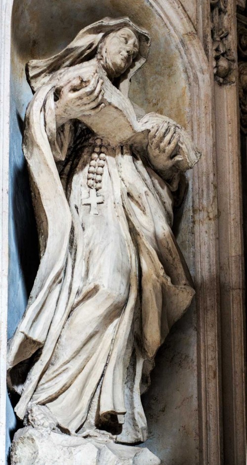 Basilica of San Carlo al Corso, statue of St. Marcellina, Francesco Cavallini