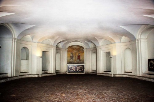 Church of San Carlo alle Quattro Fontane, underground crypt