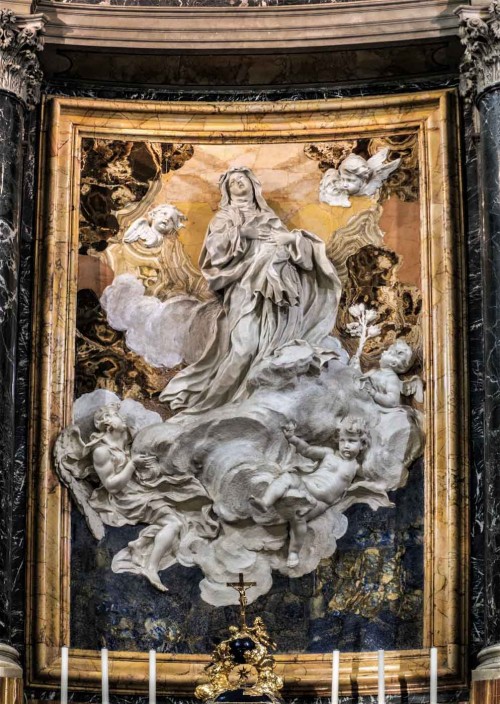 Santa Caterina da Siena a Magnanapoli, Ekstaza św. Katarzyny ze Sieny, Melchiorre Caffa