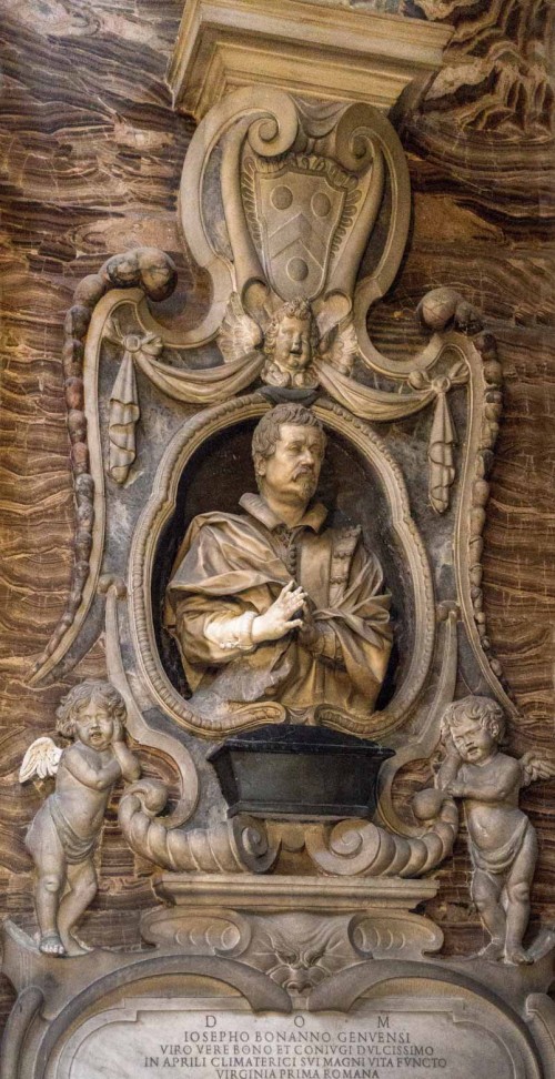 Santa Caterina da Siena a Magnanapoli, kaplica rodu Bonnani, Giuseppe Bonnani, Giuliano Finelli, 1648 r.