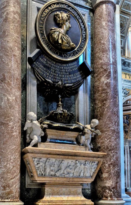 Pomnik nagrobny królowej Krystyny, bazylika San Pietro in Vaticano