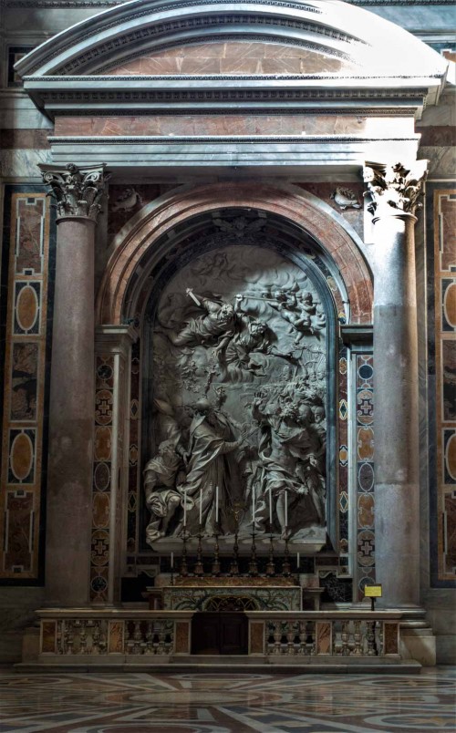 Altar of St. Leo, Alessandro Algardi, Basilica of San Pietro in Vaticano