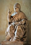 Posąg papieża Leona X, bazylika Santa Maria in Aracoeli