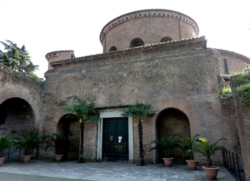 Church of Santa Constanza, enterance portal (old Mausoleum of Constanza)