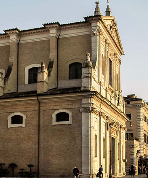 Church of San Girolamo dei Croati, view of the façade from via Ripetta