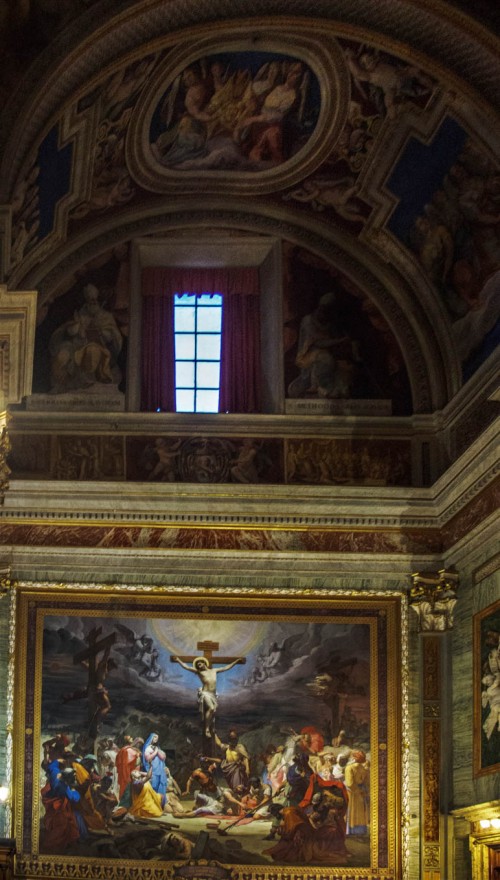 Church of San Girolamo dei Croati, painting in the transept, The Crucifixion, Pietro Gagliardi