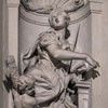 Sant'Ignazio, alegoria Sprawiedliwości (Giustizia), Camillo Rusconi, kaplica Ludovisi