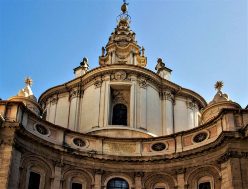 Church of Sant'Ivo alla Sapienza, view of the church dome