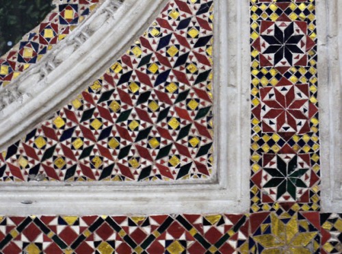 Basilica of San Lorenzo fuori le mura, fragment of the mosaic decoration by the Vassalletti workshop