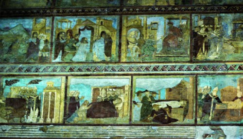 San Lorenzo fuori le mura, freski w przedsionku kościoła