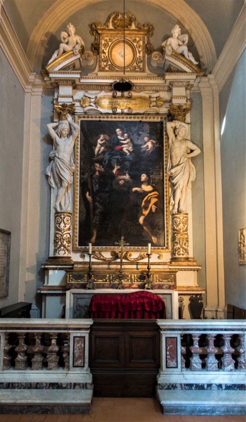 San Lorenzo in Miranda, ołtarz boczny, Madonna ze śś. Filipem i Jakubem, Domenichino