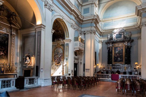 View of the interior of the Church of San Lorenzo in Miranda