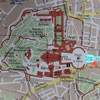 Mapa ukazująca usytuowanie kościoła (zaznaczone na czerwono), dawna Piazza Rusticucci to dzisiejsza Piazza Pio XII