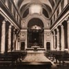 Wnętrze barokowego kościoła San Lorenzo in Piscibus przed reromanizacją w latach 50. XX w., fotografia, Museo di Roma