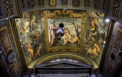 San Marcello, fresk na sklepieniu kaplicy Krzyża, Narodziny Ewy