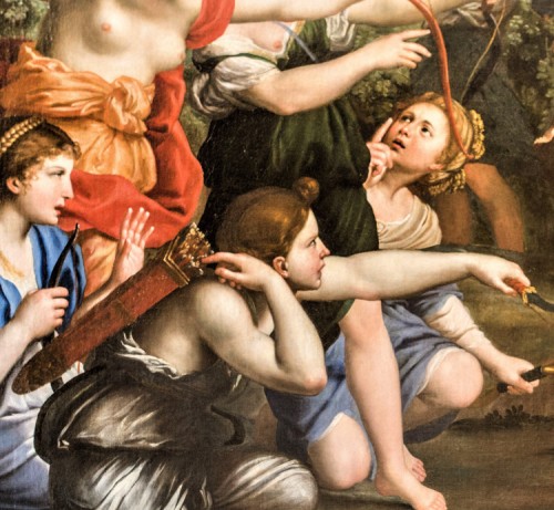 Łowy Diany, Domenichino, fragment, Galleria Borghese