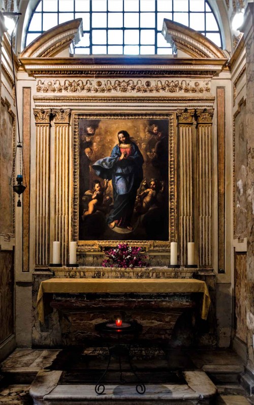 San Marco, kaplica Niepokalanego Poczęcia, obraz - Pier Francesco Mola