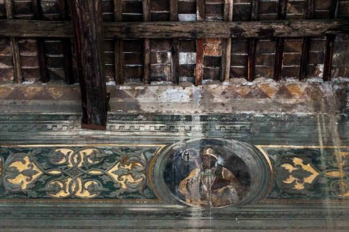San Marco, loggia delle benedizioni, freski z XV w. - św. Marek papież
