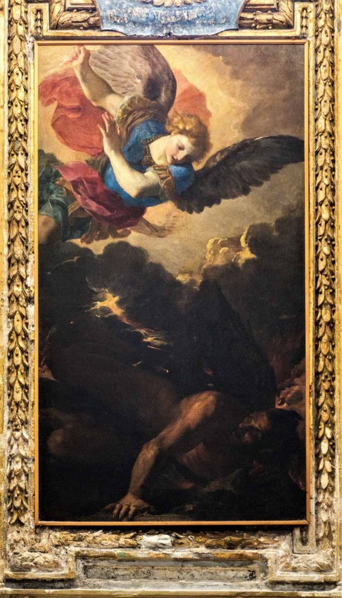 Basilica of San Marco, Archangel Michael Casting Down  Lucifer, Francesco Mola