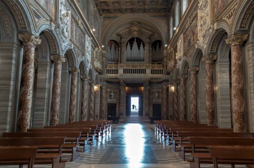 San Marco,  widok wnętrza kościoła od strony ołtarza