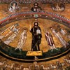 Basilica of San Marco, mosaics of the apse – Christ among the Saints (Pope Gregory IV, Mark the Evangelist, Felicissimus, Pope Mark,  Agapetus, Agnes)