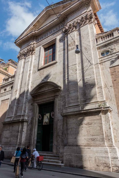 Church of Santissimi Nomi di Gesù e Maria, façade – work of Carlo Rainaldi