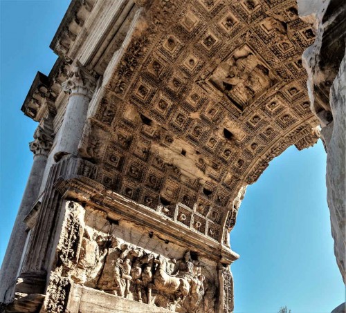 Triumphant arch of Emperor Titus, Forum Romanum