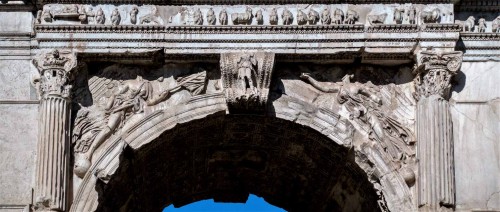 Triumphant arch of Emperor Titus, Forum Romanum, fragment