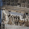 Łuk triumfalny cesarza Tytusa, Forum Romanum, scena ukazująca wjazd Tytusa do Rzymu