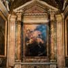 Baciccio, The Death of Francis Xavier, painting in the side chapel of the Church of Sant’Andrea al Quirinale