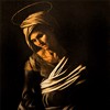 Caravaggio, Madonna and Child with St. Anne (Madonna dei Palafrenieri), fragment – St. Anne, Galleria Borghese