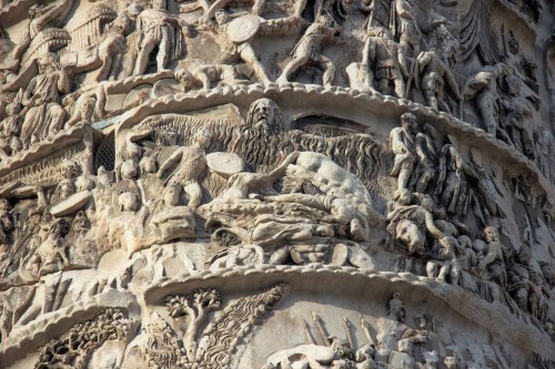 Column of Emperor Marcus Aurelius, fragment, Piazza Colonna