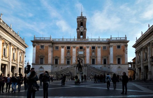 Michelangeloł, design of Capitoline Square