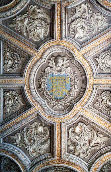 San Giovanni Baptistery, old baptistery vestibule, ceiling from the XVIII century